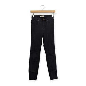 Madewell Black 9” High Rise Skinny Jeans Size 25